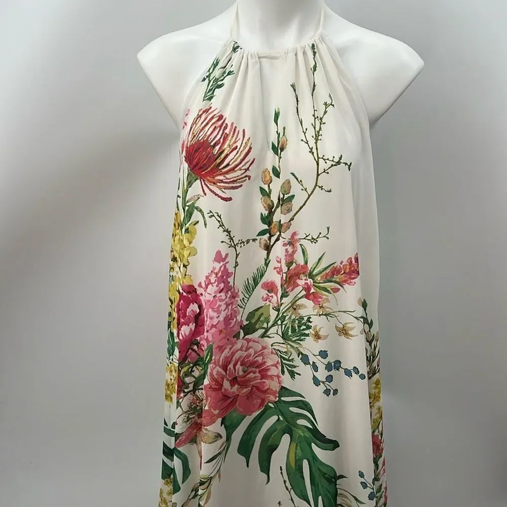Vici floral halter backless maxi spring fairy dress size large